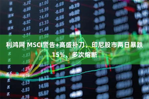 利鸿网 MSCI警告+高盛补刀，印尼股市两日暴跌15%、多次熔断