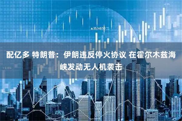 配亿多 特朗普：伊朗违反停火协议 在霍尔木兹海峡发动无人机袭击